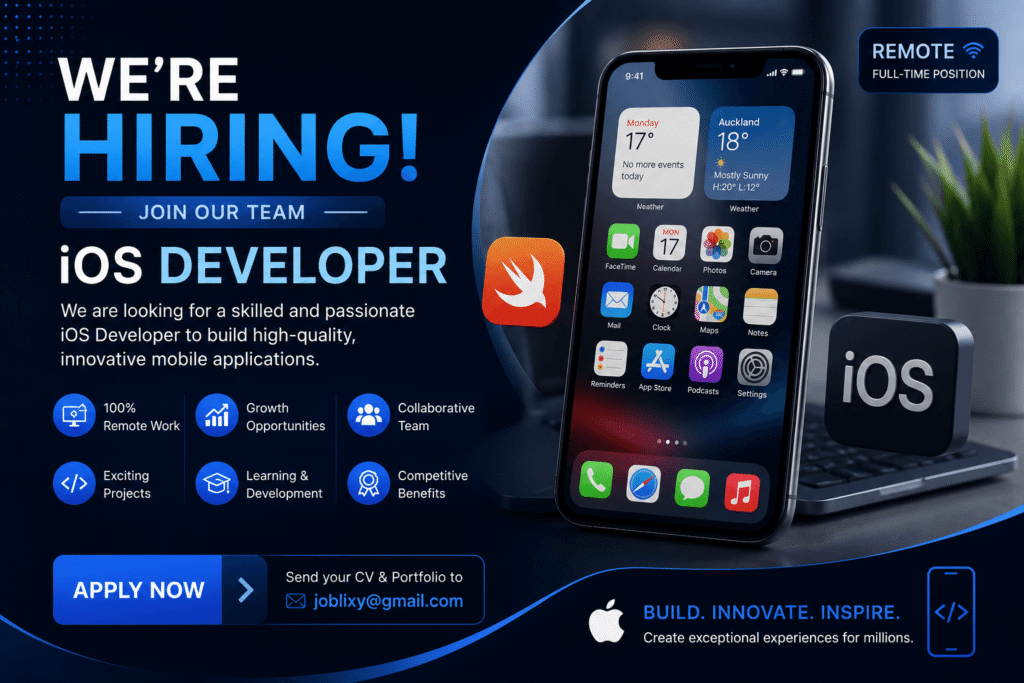 we are hiring professional – iOS Developer ios developer